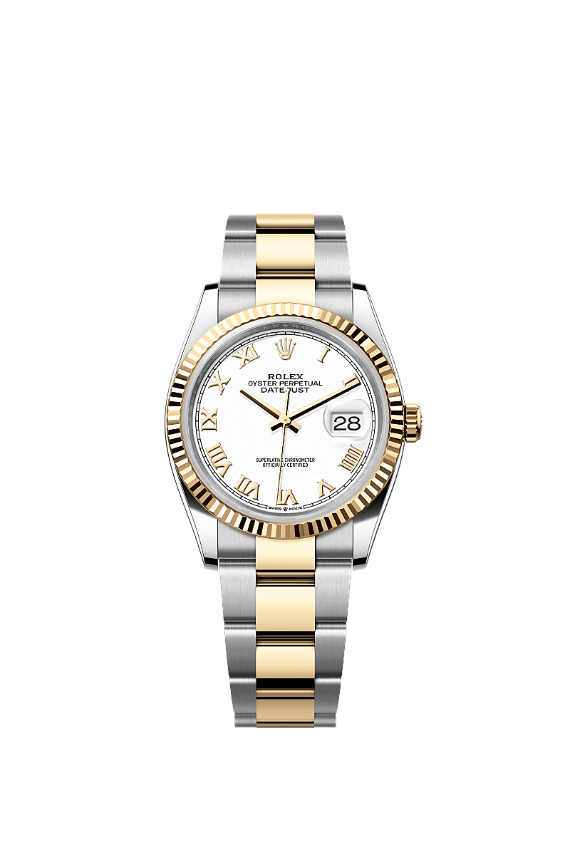 ROLEX OYSTER PERPETUAL DAY DATE 36 MM STAINLESS STEEL WATCH