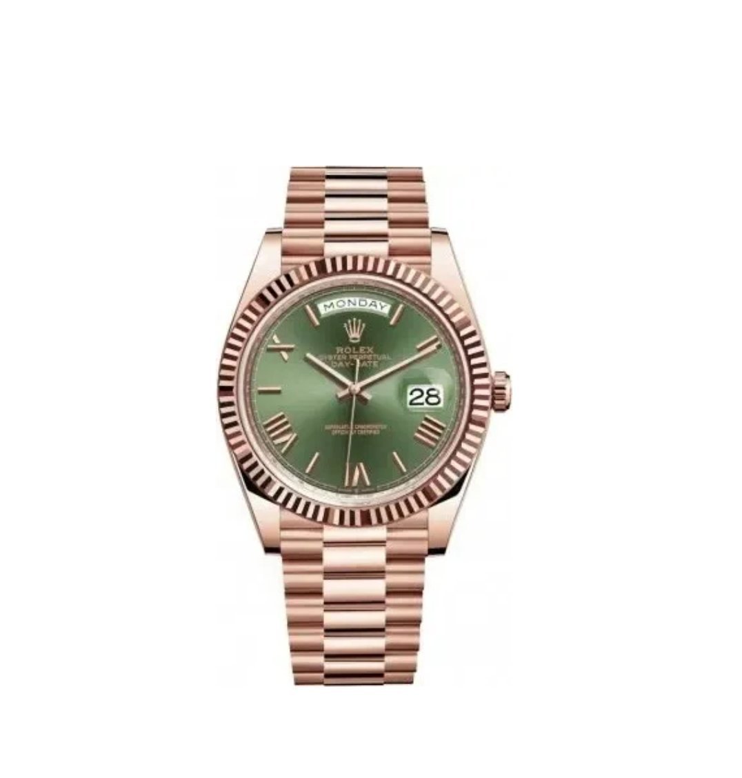 ROLEX OYSTER PERPETUAL DAY DATE (EVERROSE/GOLD) MEN WATCH