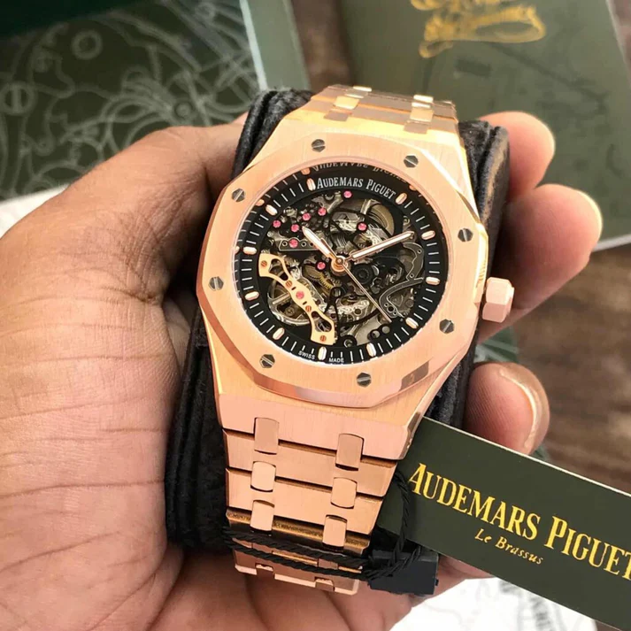Audemars Piguet Skeleton AP Royal Oak Rosegold Skeleton Metal - Image 4