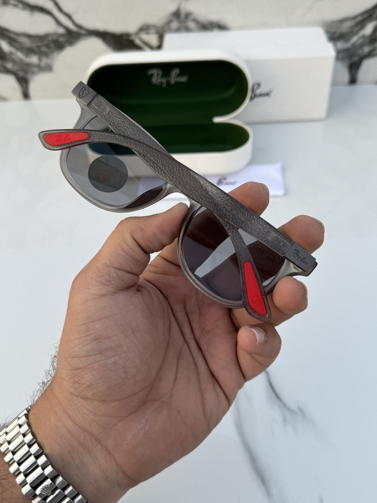 Branded RB Sunglasses  4195 grey day night (With Original Kit)