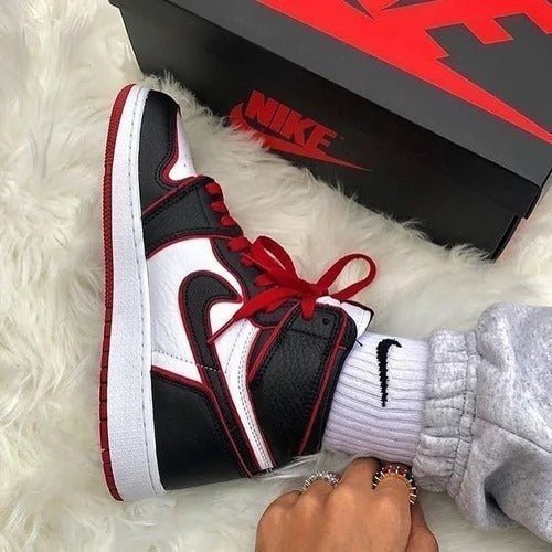 Branded Air Retro 1 High Bloodline Red Black - Image 4