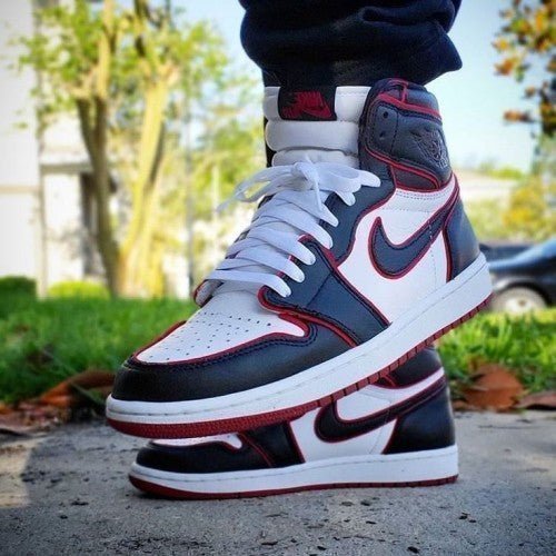 Branded Air Retro 1 High Bloodline Red Black - Image 3