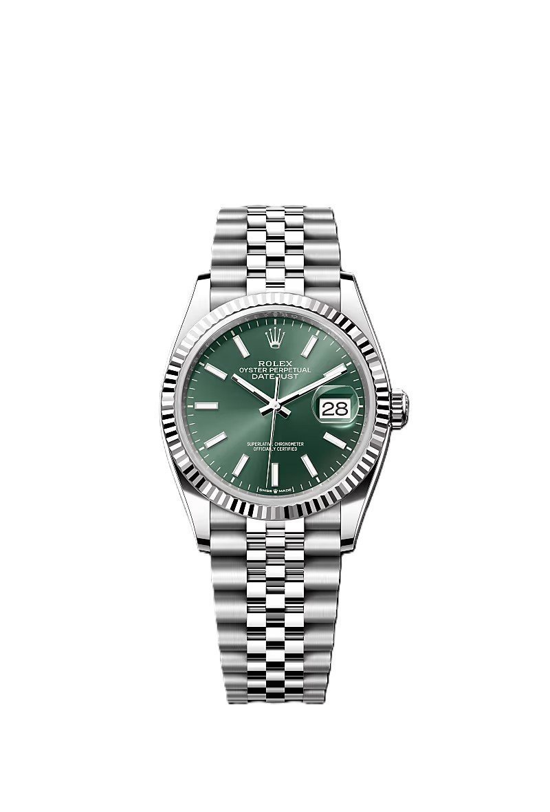 Rolex Date just 36 green dial