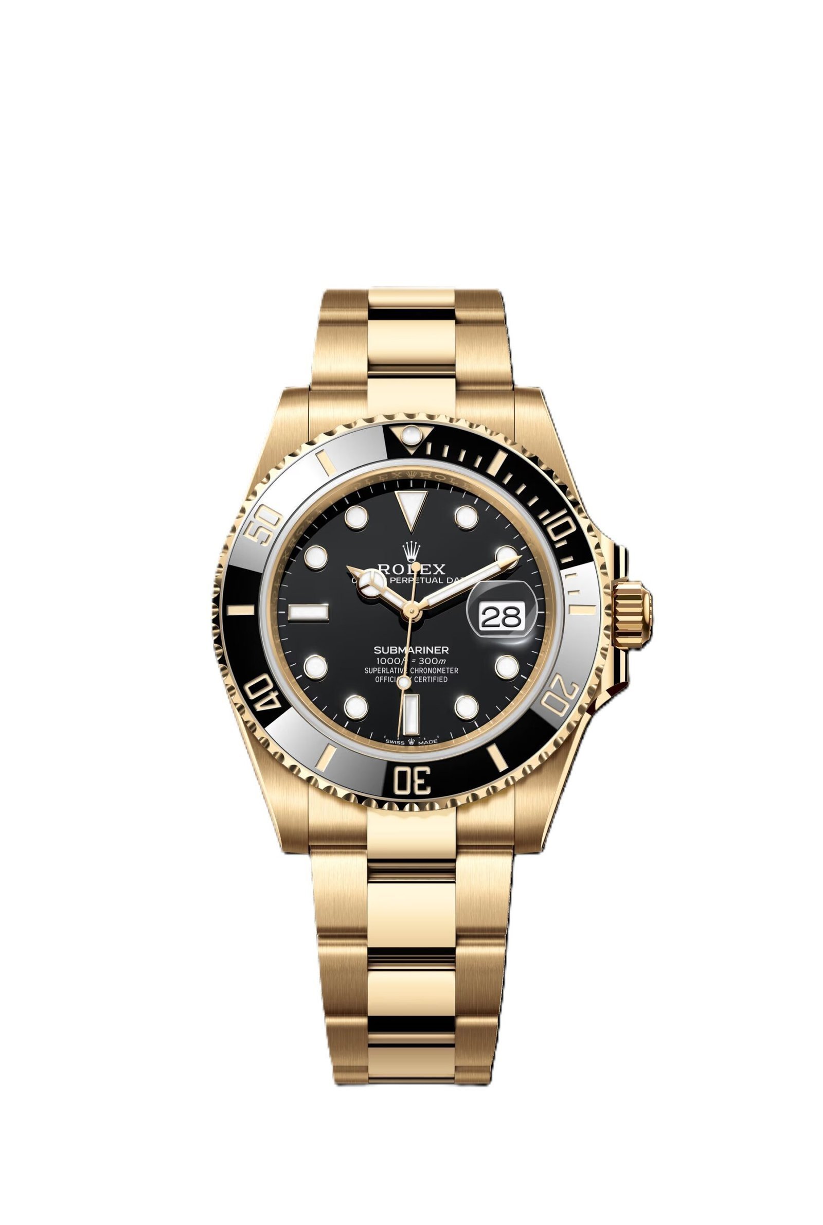 Rolex Submarine yellow gold and a black dial date