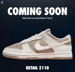 sb dunk low next nature hemp