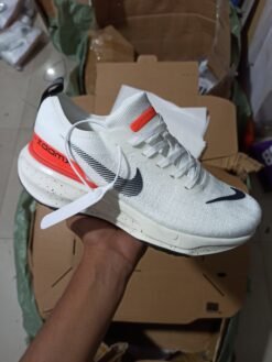 Zoom X Invincible Run Flyknit 3 White Bright Crimson Sale