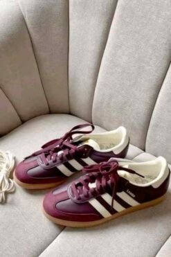 Adida_ss samba maroon gold