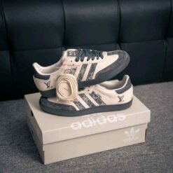 Adidass Samba X Louiis Vuitton Dark Grey