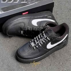 Supreme x Nik ee air force 1 low black white