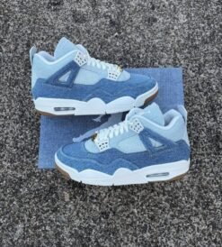 Air Jordan 4 Retro TEX Worn Blue Denim