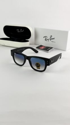 RAYBAN BLACK BLUE SHADED 840