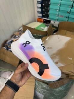 On CloudBoom Strike LS WhitePurple