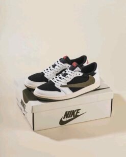 Jordan 1 Low X Travis Scott Olive Semi UA Fix 939